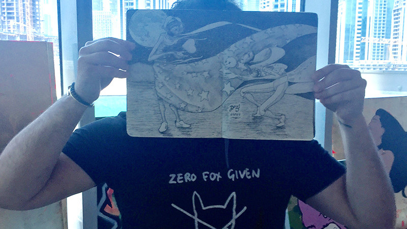 Dozi, portrait, art, black and white, studio