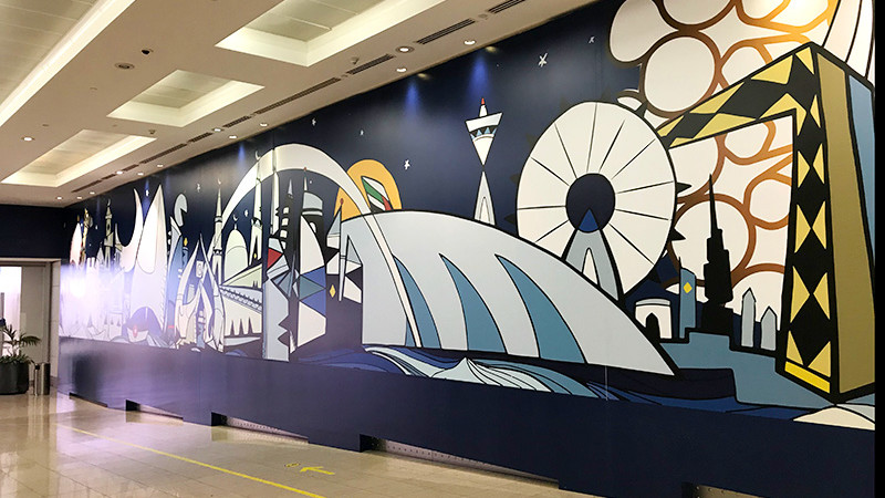 Vector, illustration, Dubai, United, Arab, Emirates