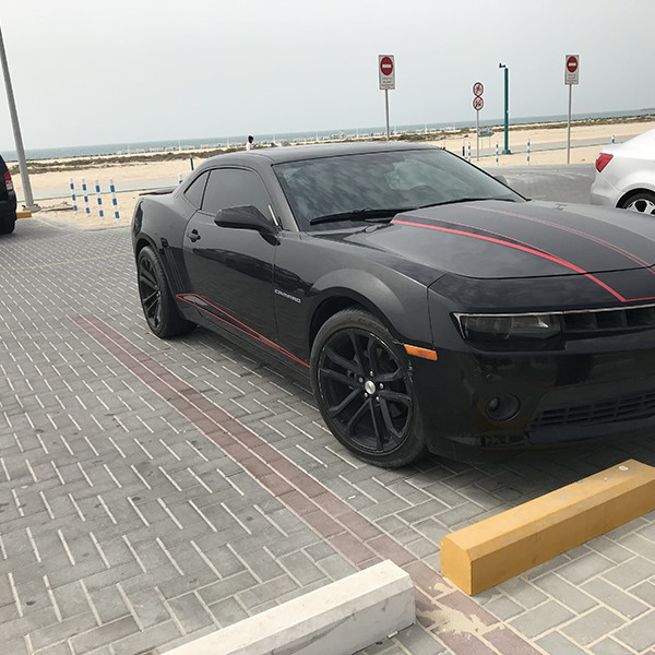 Mustang, Camaro, Dubai, beach, UAE