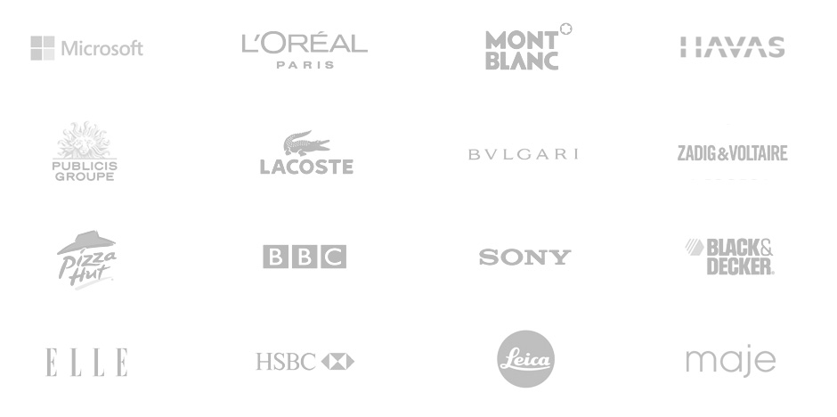 medias, brands, clients, events , interior design