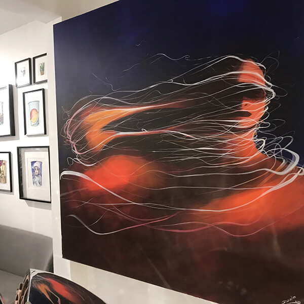 figurative, canvas, art, characters, abstract, Mattar Ben Lahe, Dubai, United arab Emirates, Abu Dhabi