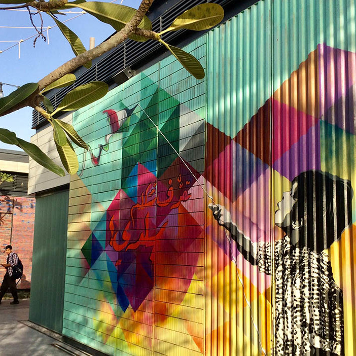 La Mer, Jumeirah, Dubai, Sea, Street Art, Enjoyment, graffiti, Kid, Playing, Art