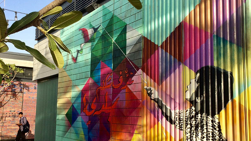 La Mer, Jumeirah, Dubai, Sea, Street Art, Enjoyment, graffiti, Kid, Playing, Art