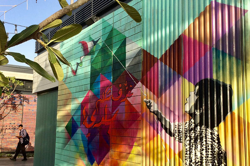 La Mer, Jumeirah, Dubai, Sea, Street Art, Enjoyment, graffiti, Kid, Playing, Art