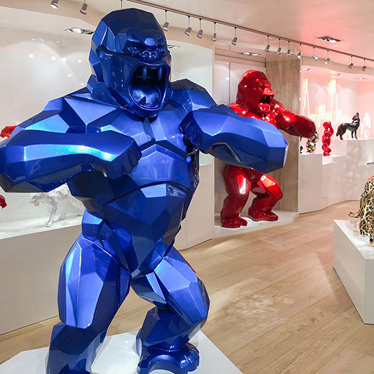 Paris, Dubai, France, UAE, exhibition, art, artist, gorilla