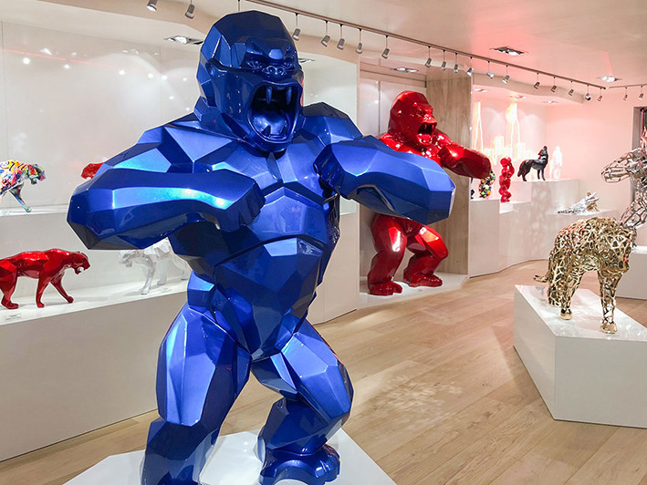 Paris, Dubai, France, UAE, exhibition, art, artist, gorilla