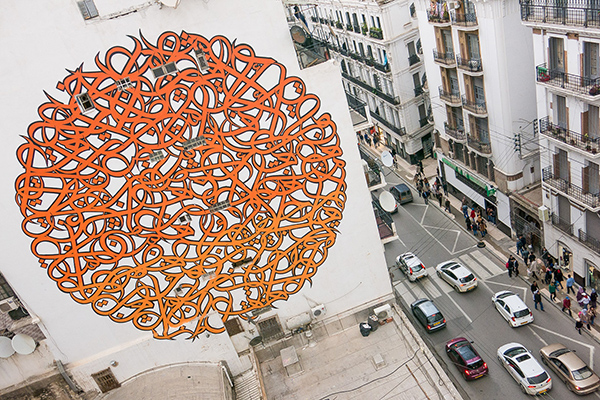 Circle, Calligraphy, El Seed, Street Art, graffiti, Mural, muralism