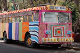 Magda Sayeg, Mexico, Knitting, Bus, Dubai, Middle East, Abu Dhabi