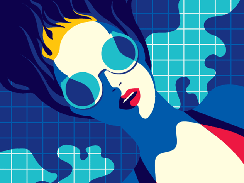 Flat design, Malika Favre, art, dubai, graffiti, street art, covering