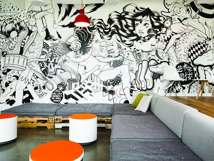 young, relaxed, graffiti, street art, Al Quoz, Dubai Design District