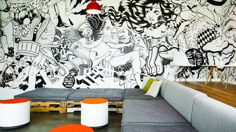 young, relaxed, graffiti, street art, Al Quoz, Dubai Design District