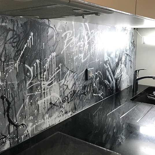 trash, touch, graffiti, street art, contemporary, modern, decoration