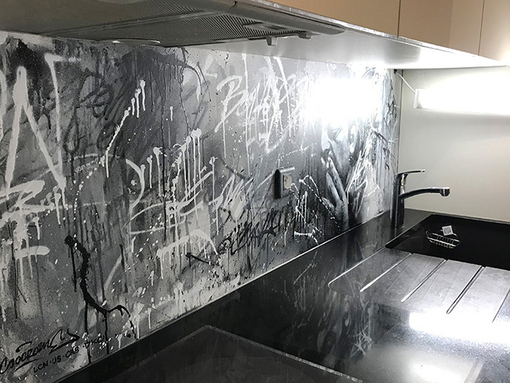 trash, touch, graffiti, street art, contemporary, modern, decoration