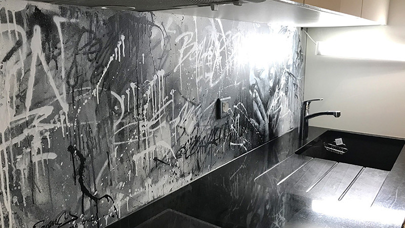 trash, touch, graffiti, street art, contemporary, modern, decoration