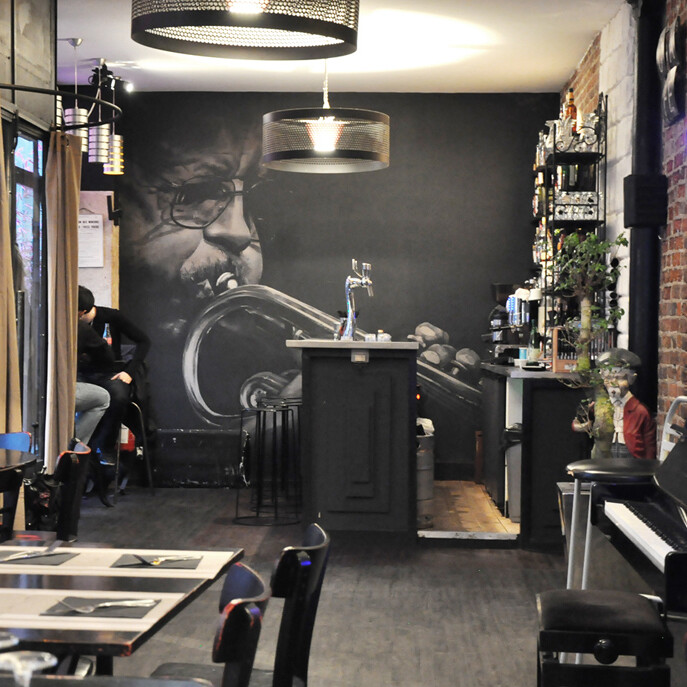 Jazz, figurative, Portrait, elegant, street art, graffiti, illustrator, art,