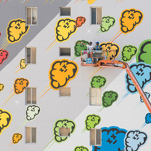 Street Art, Graffiti, production, Dubai, painting