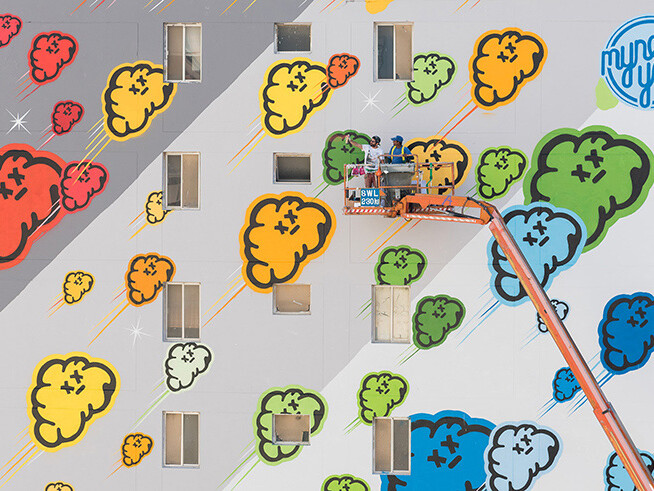 Street Art, Graffiti, production, Dubai, painting