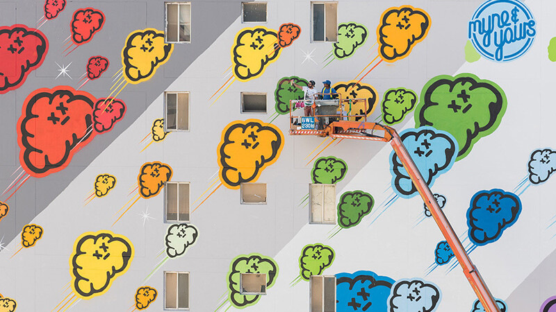 Street Art, Graffiti, production, Dubai, painting