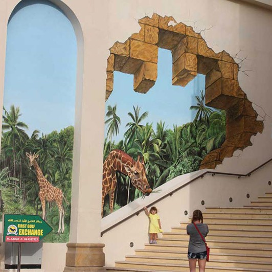 Graffiti, Street Art, illusion, Dubai, Abu Dhabi