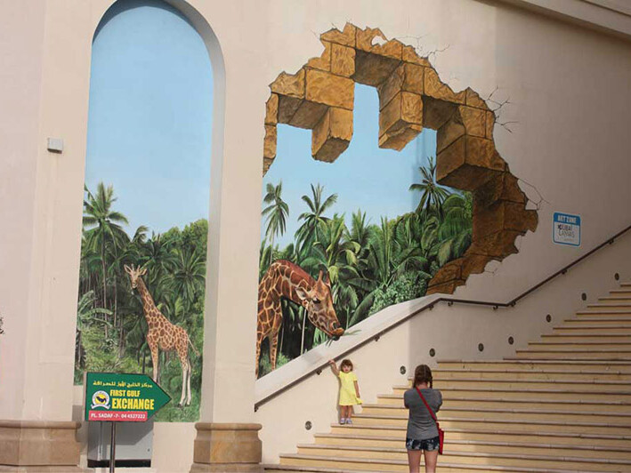 Graffiti, Street Art, illusion, Dubai, Abu Dhabi