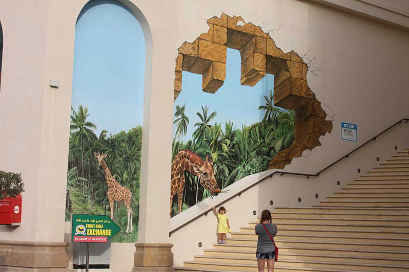 Graffiti, Street Art, illusion, Dubai, Abu Dhabi